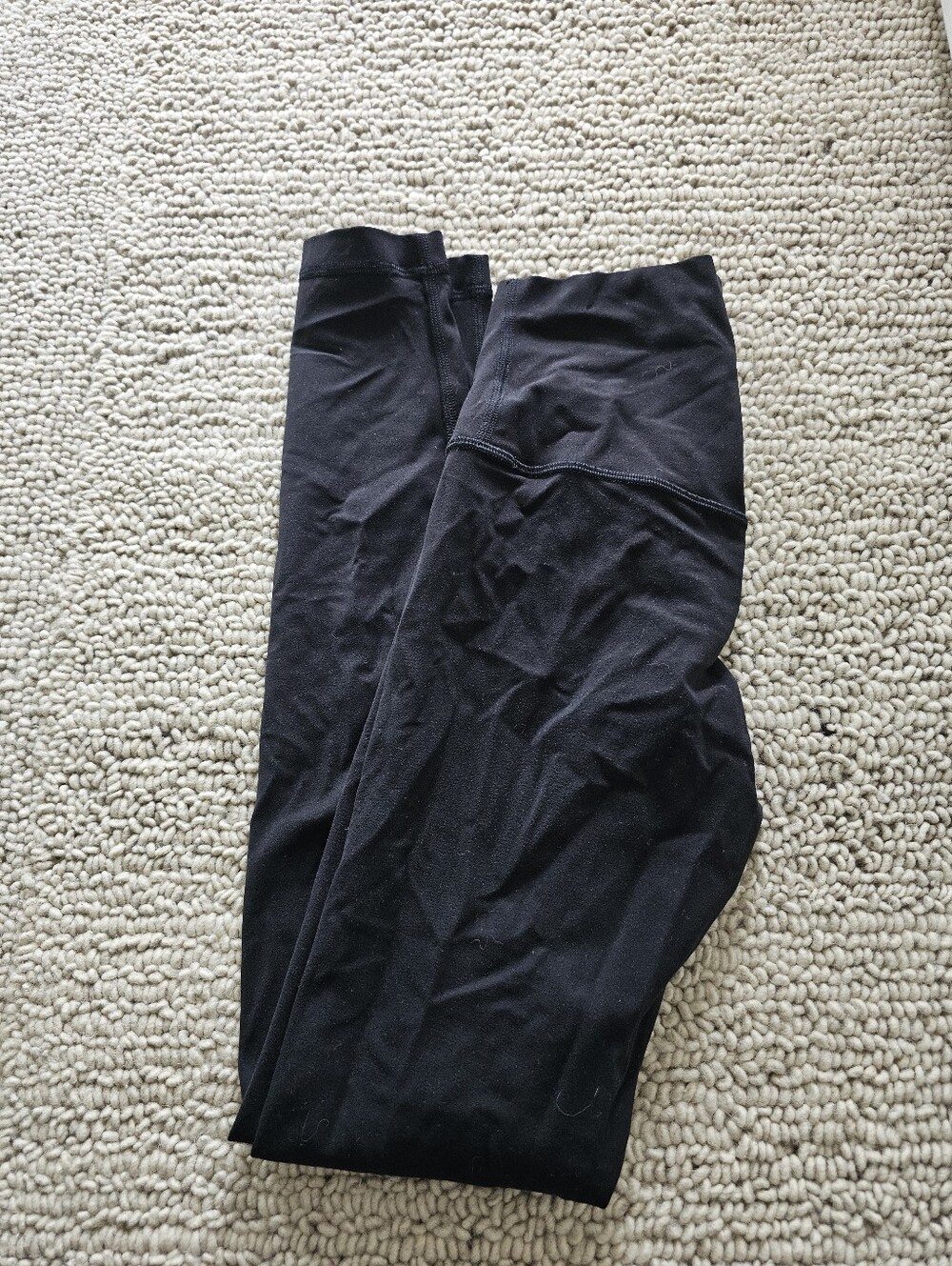 NWOT Lululemon Black Leggings 28" Inseam